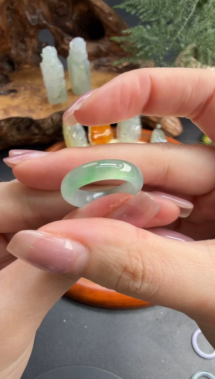 未镶嵌戒圈翡翠翡翠饰品-197