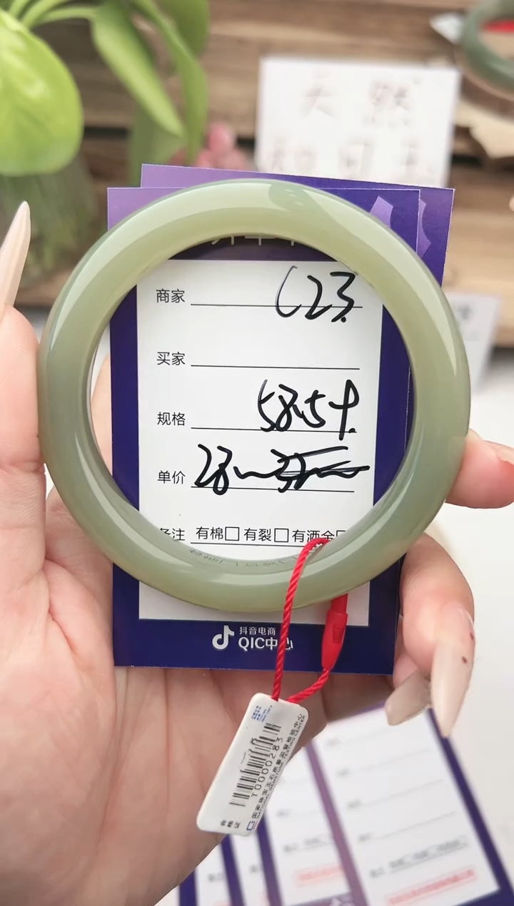 未镶嵌手镯和田玉微色差C23