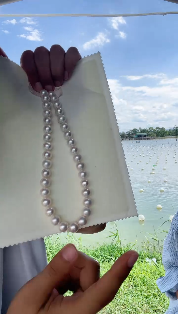 淡水珍珠银S925镶嵌颈饰凤凰 11-13mm