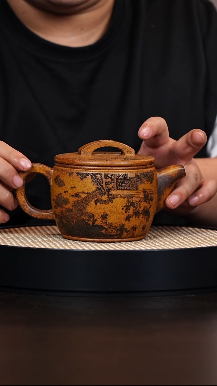 茶壶紫砂汉瓦 柴烧·