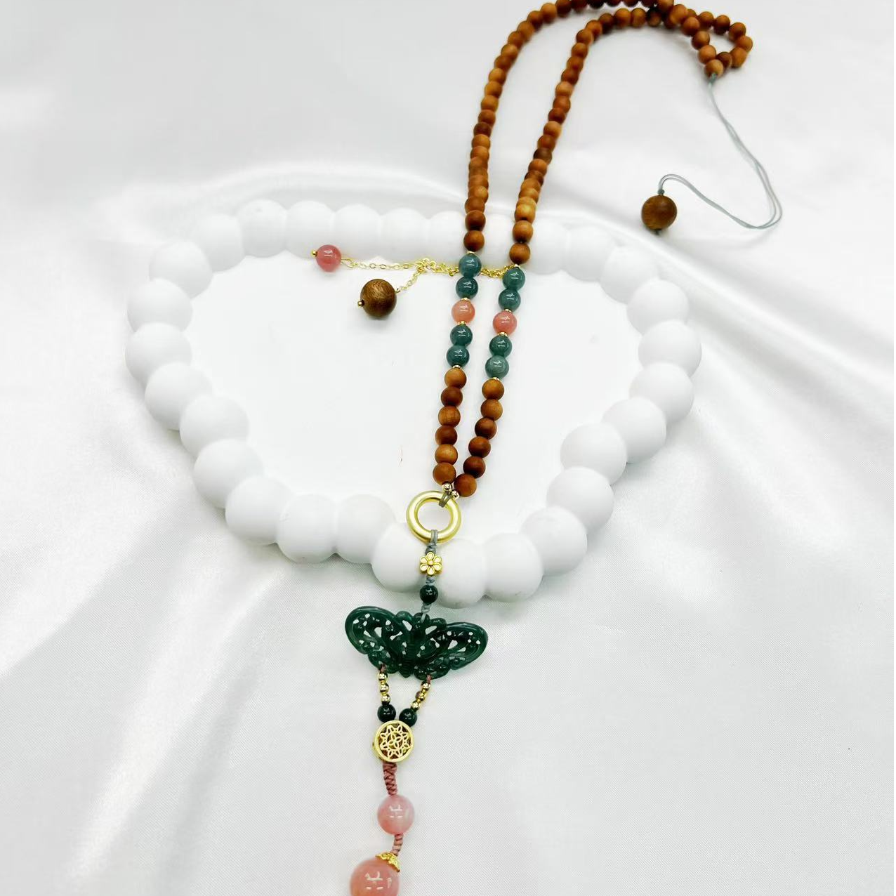翡翠蝴蝶精品项链