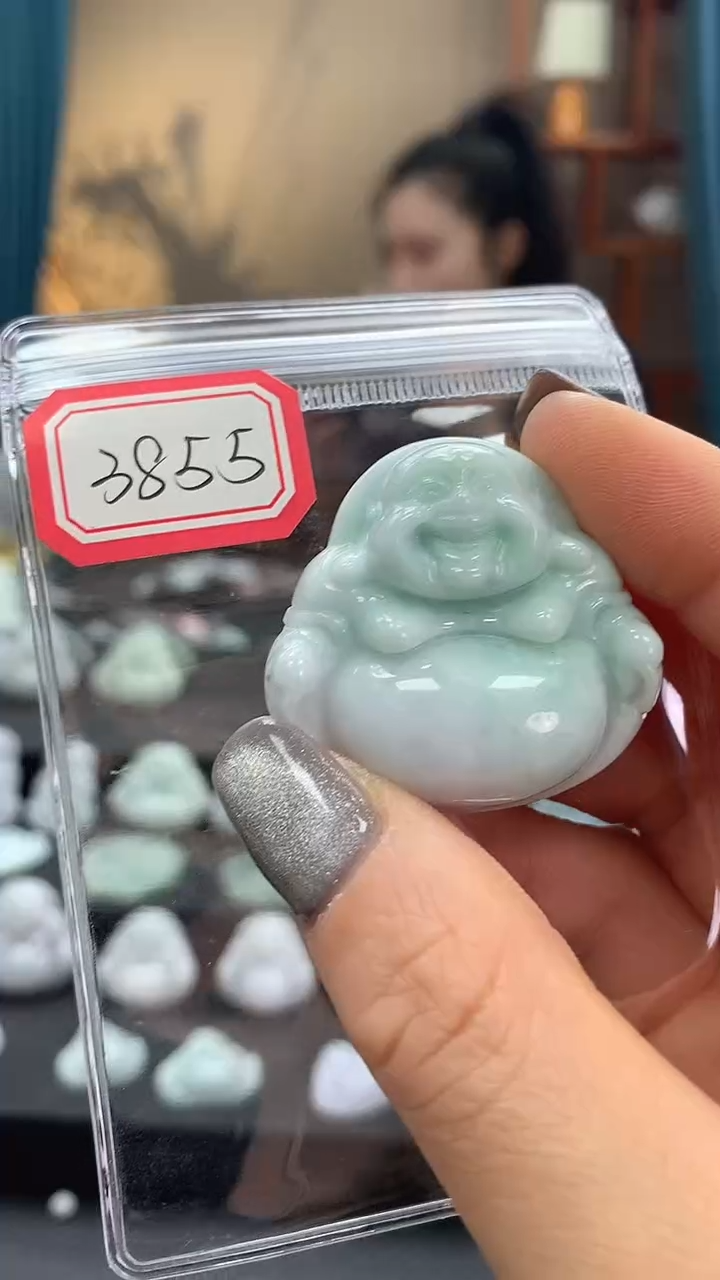 颈饰未镶嵌翡翠佛公3855