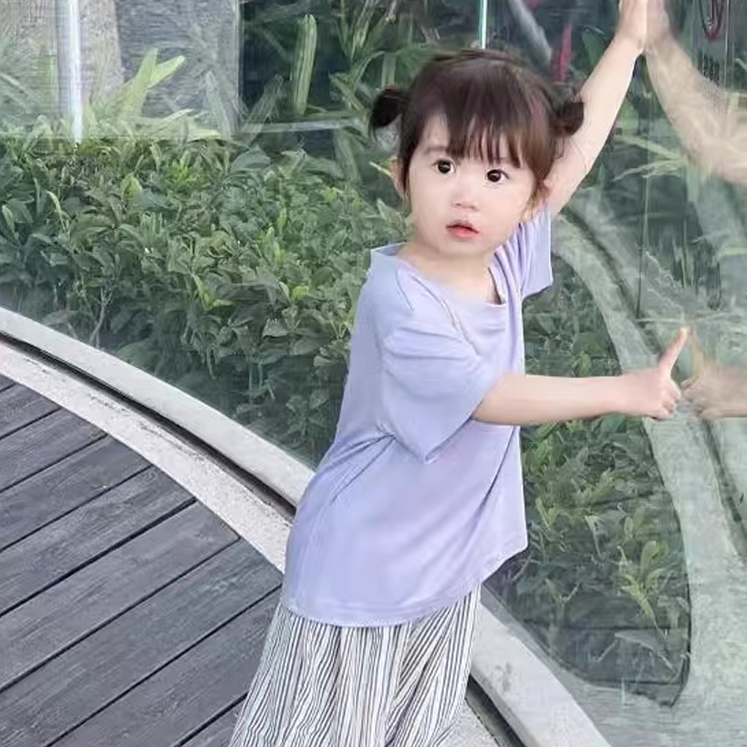 FX   hua sheng do 儿童时尚百搭花生豆兰花豆T恤  19300