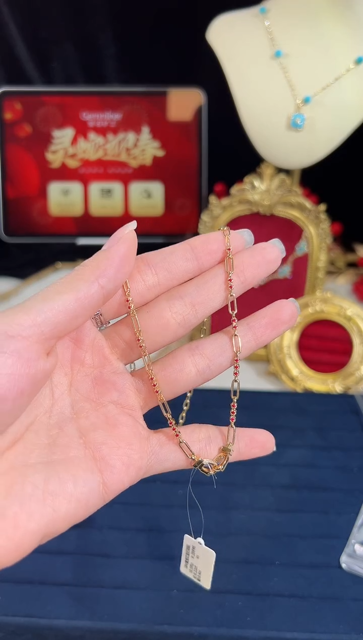 【闪购商品】红宝石颈饰18K金镶嵌BN10803#-Y#66