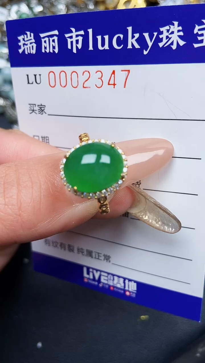 【闪购商品】翡翠颈饰银S925镶嵌2347