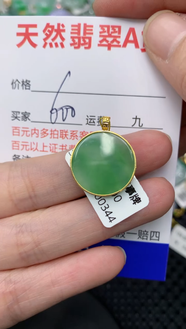 【闪购商品】翡翠颈饰18K金镶嵌111111111111