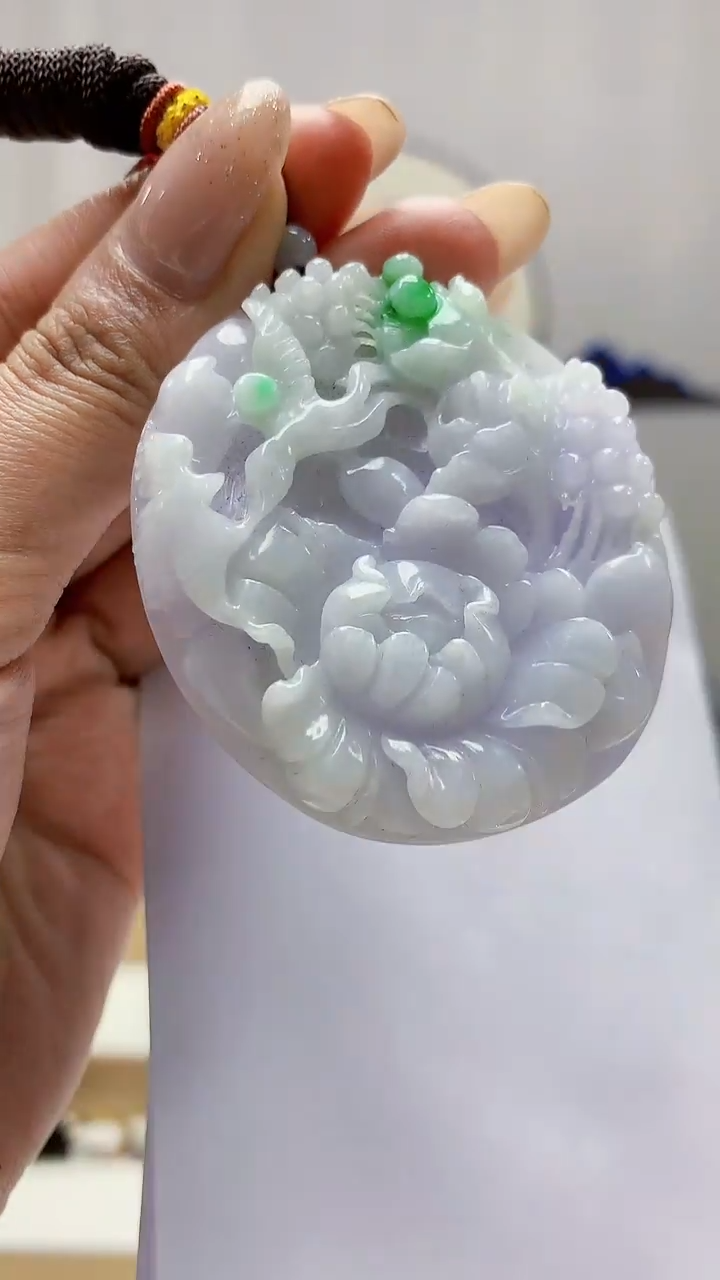 未镶嵌定制翡翠4852MM-毛货挂件57