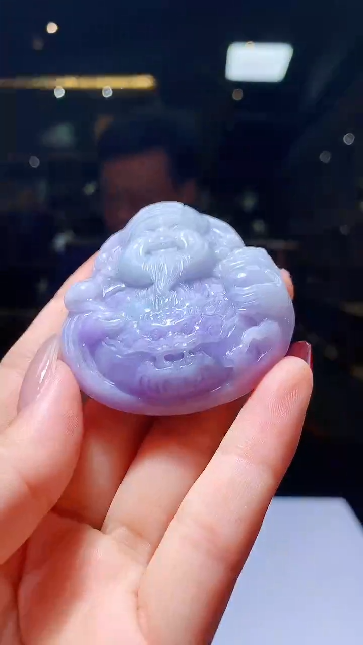 【闪购商品】定制翡翠未镶嵌1004hm-毛货挂件35