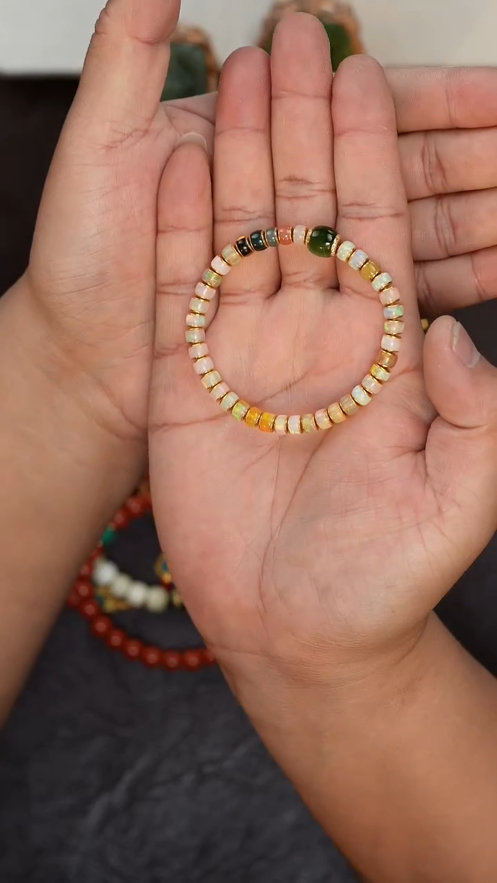 【闪购商品】欧泊未镶嵌手串欧泊手串