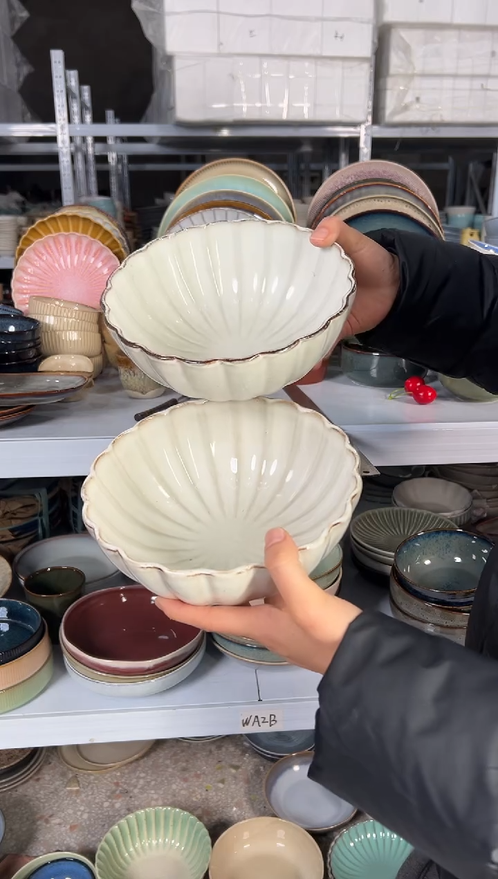 陶瓷外贸尾货瑕疵满20包邮X2 面碗