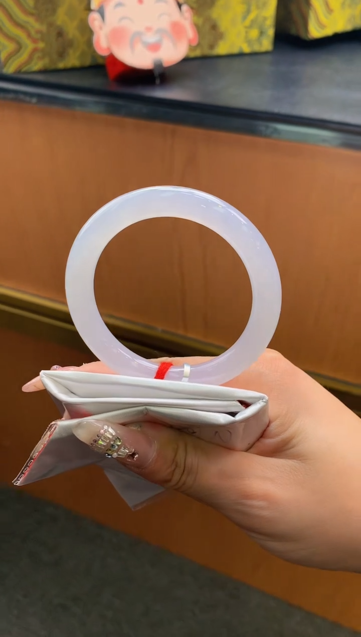 未镶嵌手镯翡翠-F121-圆条52.3