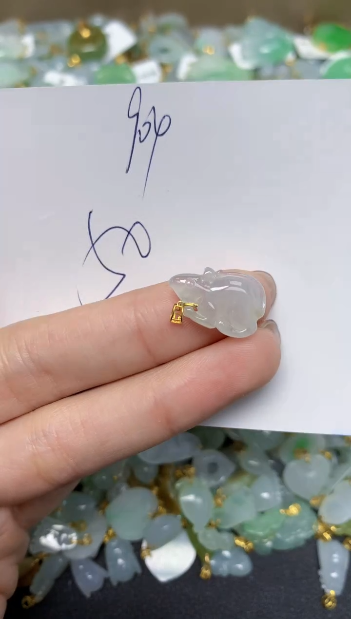 【闪购商品】翡翠颈饰18K金镶嵌 天然翡翠A货