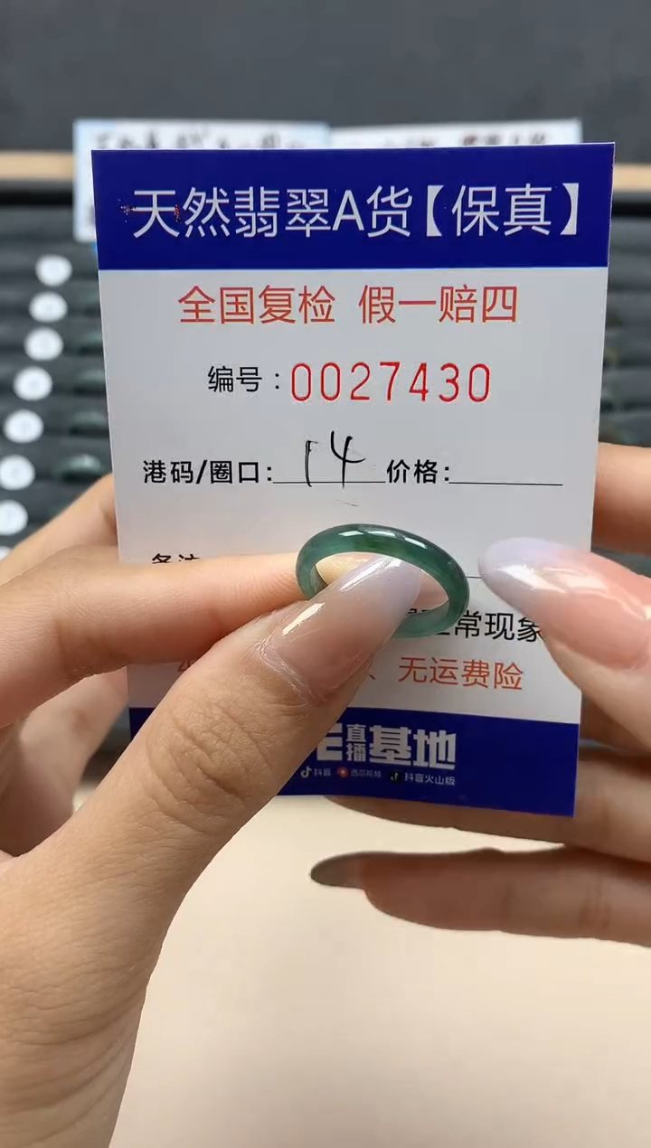 【闪购商品】翡翠戒指未镶嵌天然27430