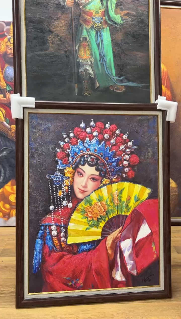 书法带框70*90 贵妃醉酒