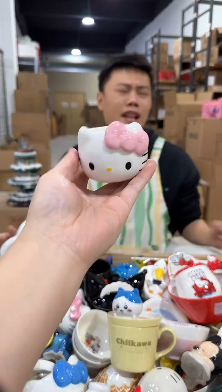 瓷片粉色kt猫香薰