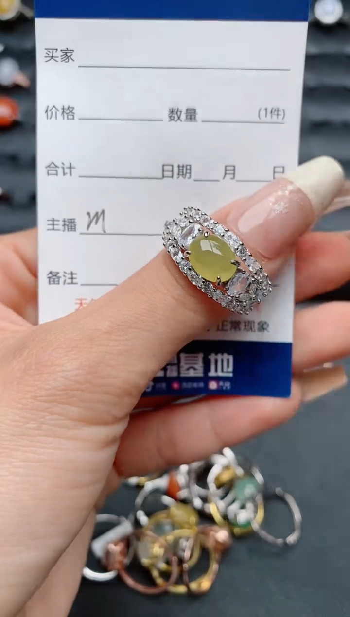 【闪购商品】翡翠戒指银S925镶嵌.............