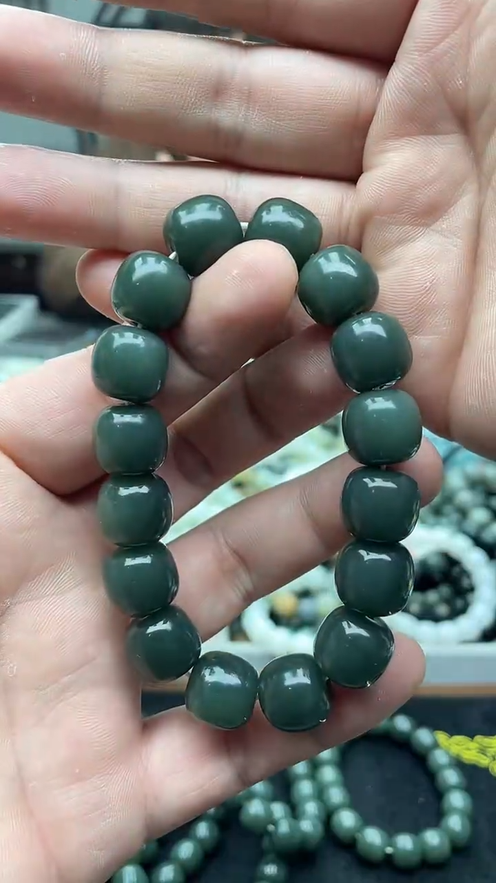 未镶嵌手串和田玉新疆且末蓝14