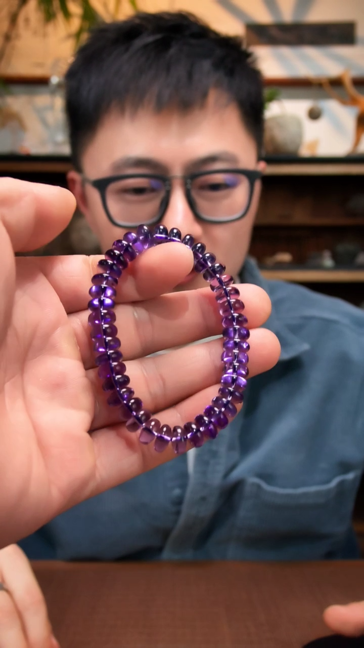 未镶嵌手串水晶紫水晶手串JH