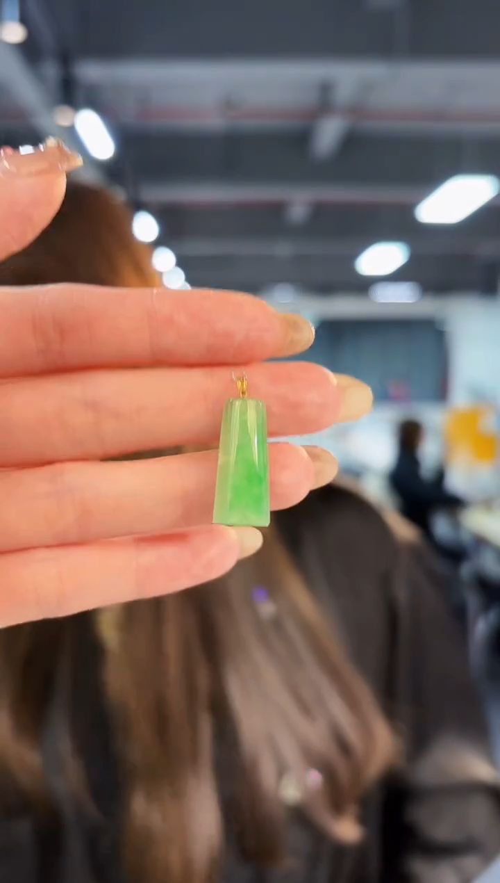 【闪购商品】翡翠颈饰18K金镶嵌缅料A货/支持复检/一件