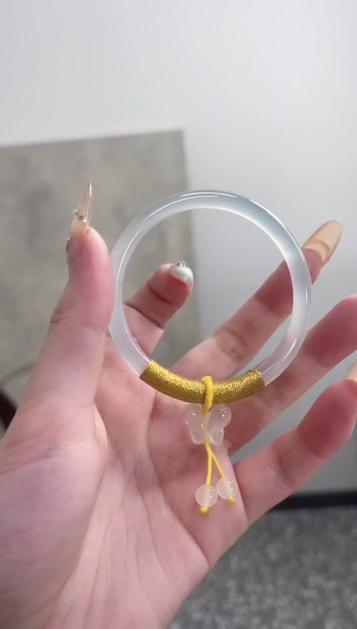 【闪购商品】玛瑙/玉髓手镯未镶嵌53圈 需要包容