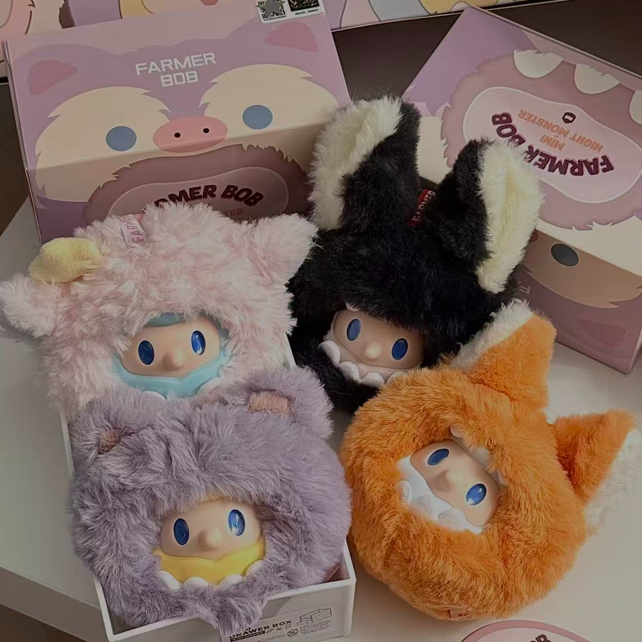 【帮拆】怪奇夜游团毛绒球系列搪胶毛绒系列盲盒