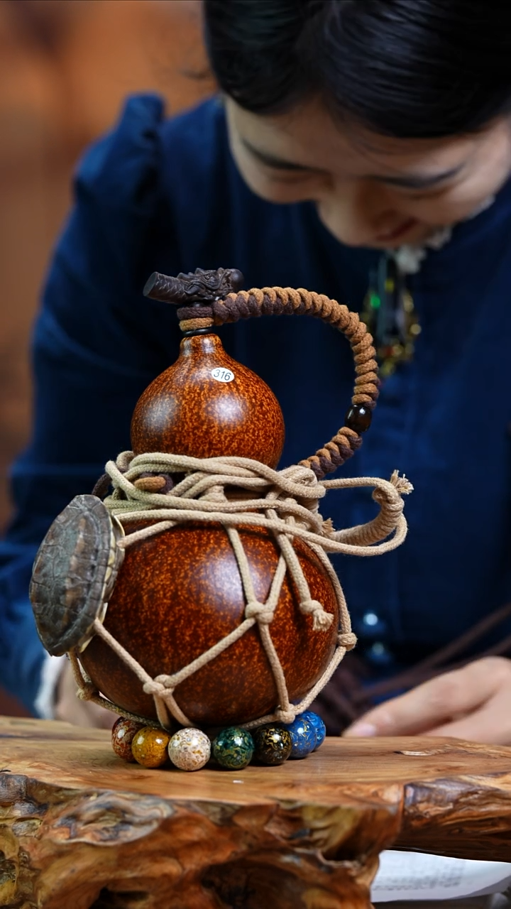 【闪购商品】316—光岳葫天然大漆酒葫芦不含漆珠