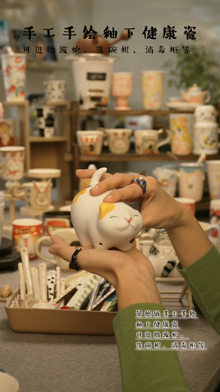 【闪购商品】杯陶瓷景德镇高温釉下彩@W157