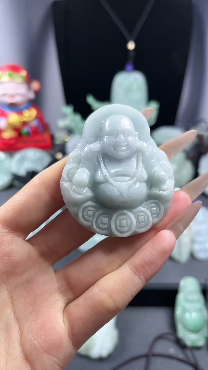 【闪购商品】翡翠颈饰未镶嵌大肚佛