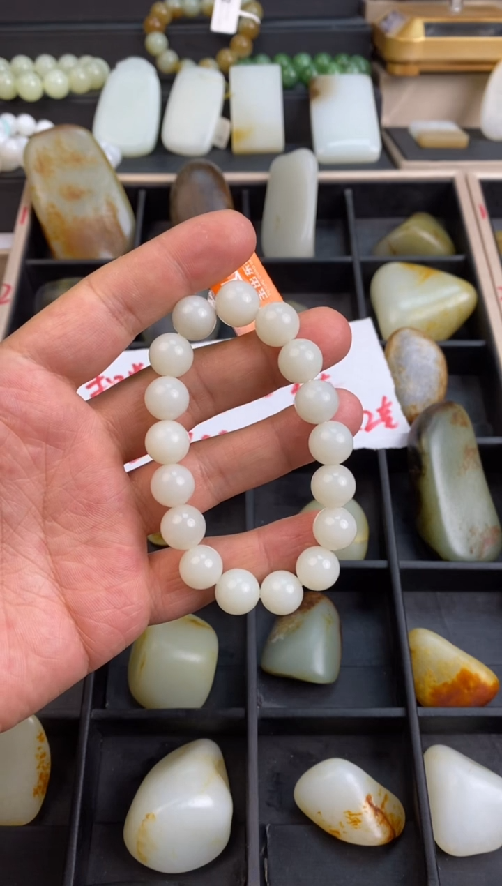 和田玉未镶嵌手串和田玉