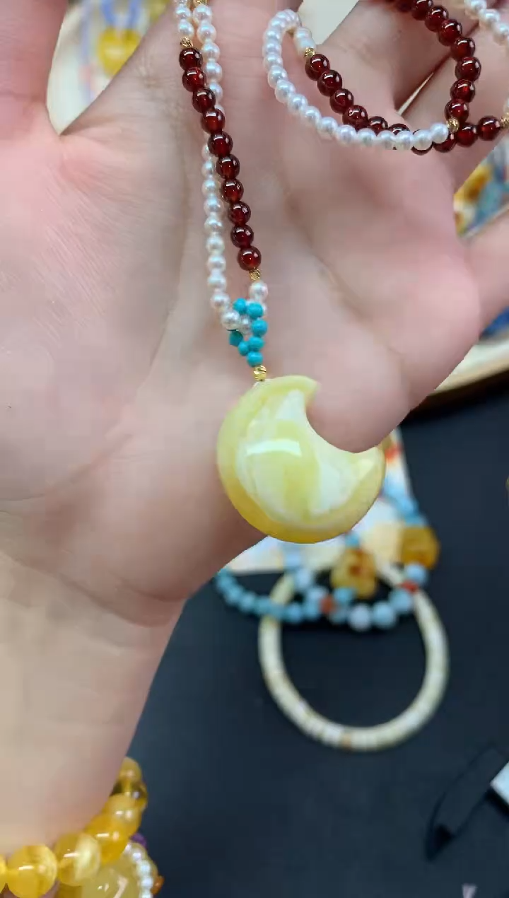 【闪购商品】蜜蜡裸石未镶嵌吊坠A393|1980