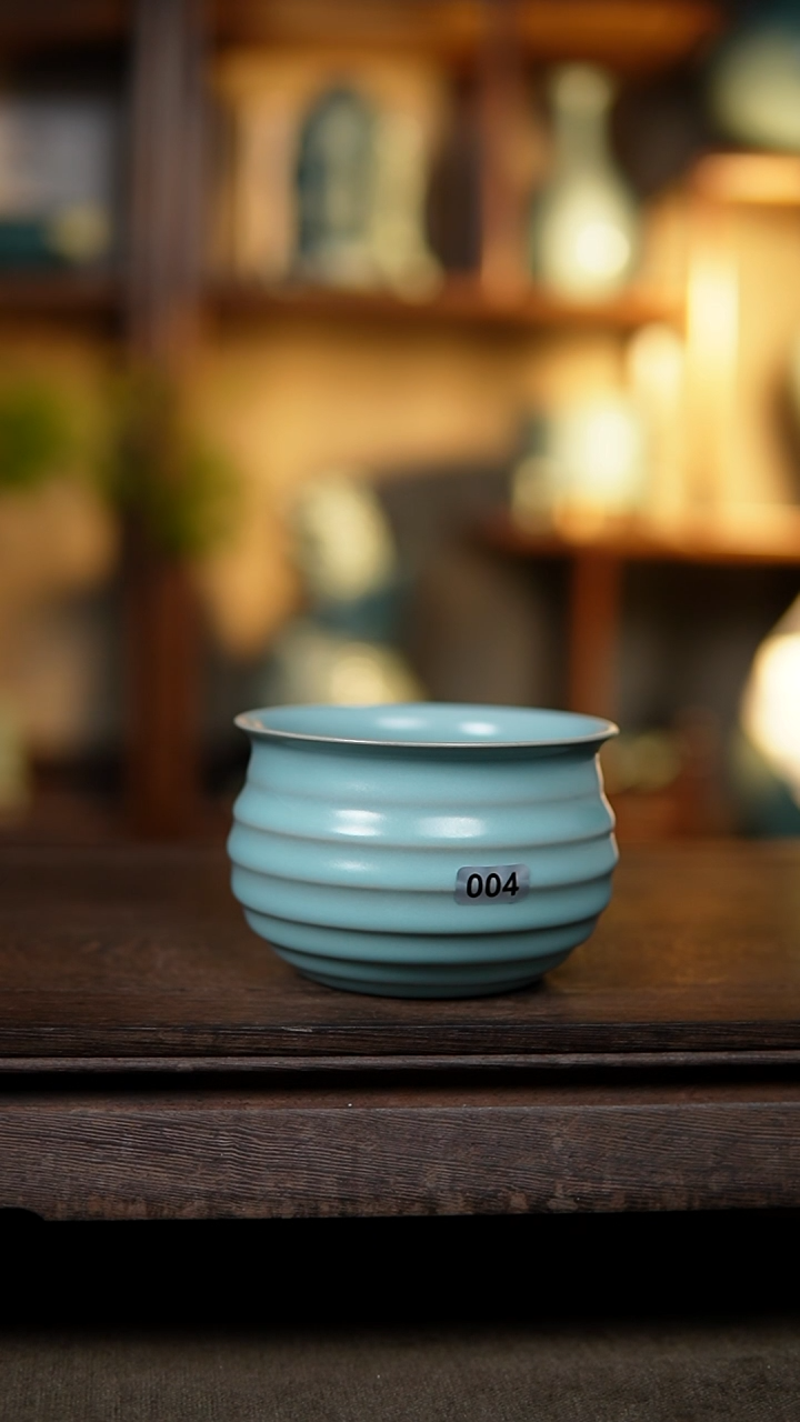 【闪购商品】杯仿古宋臻哟炫纹水洗一级004