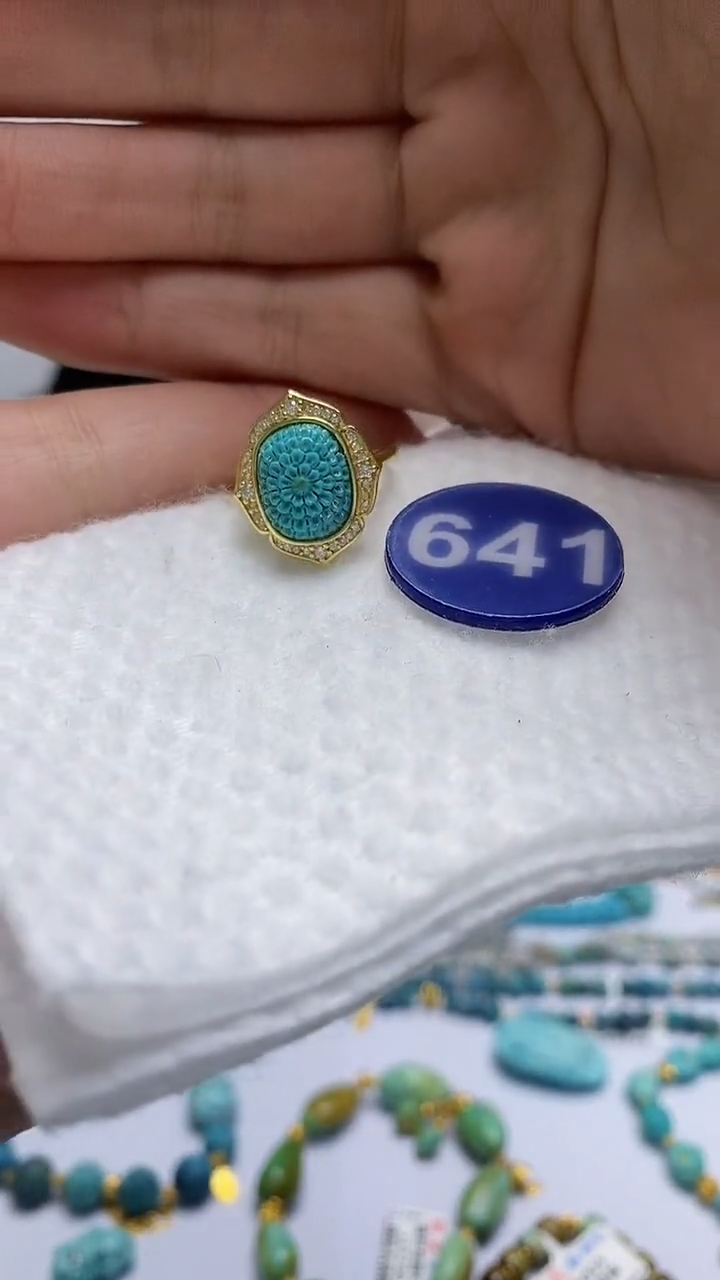 【闪购商品】绿松石戒指合金641戒指