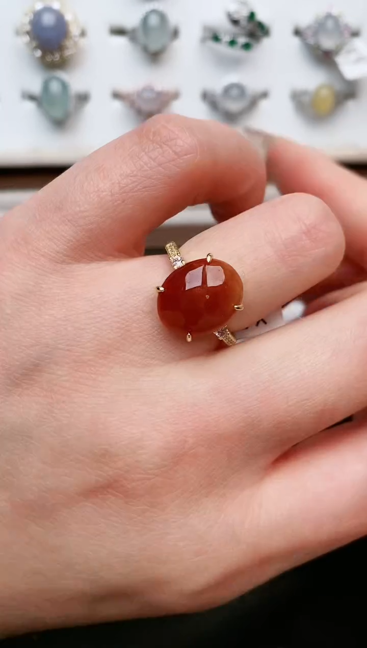 【闪购商品】翡翠戒指银S925镶嵌....