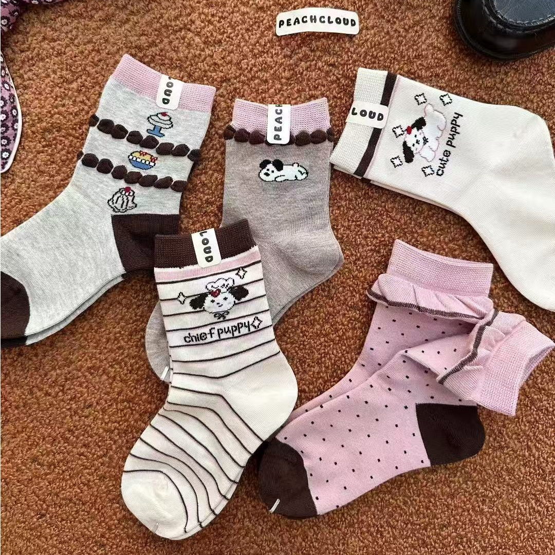 【可可潮童临时链接】百棉儿童彩色袜秋冬棉袜无骨一体高品质亲子袜