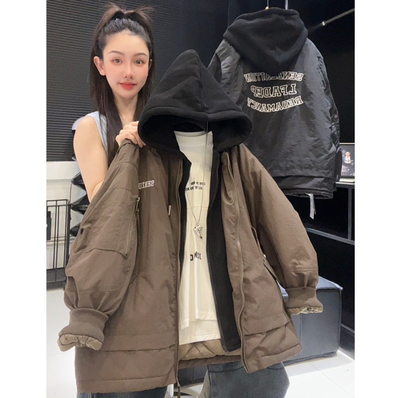 【现货 48H】男童冬季棉衣新款中大童冬装假两件棉服外套MT68231