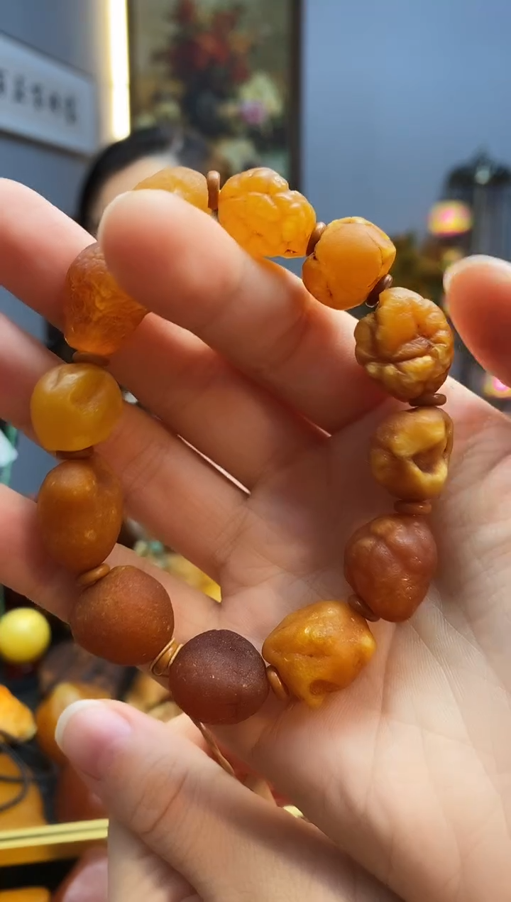 手链琥珀未镶嵌手串