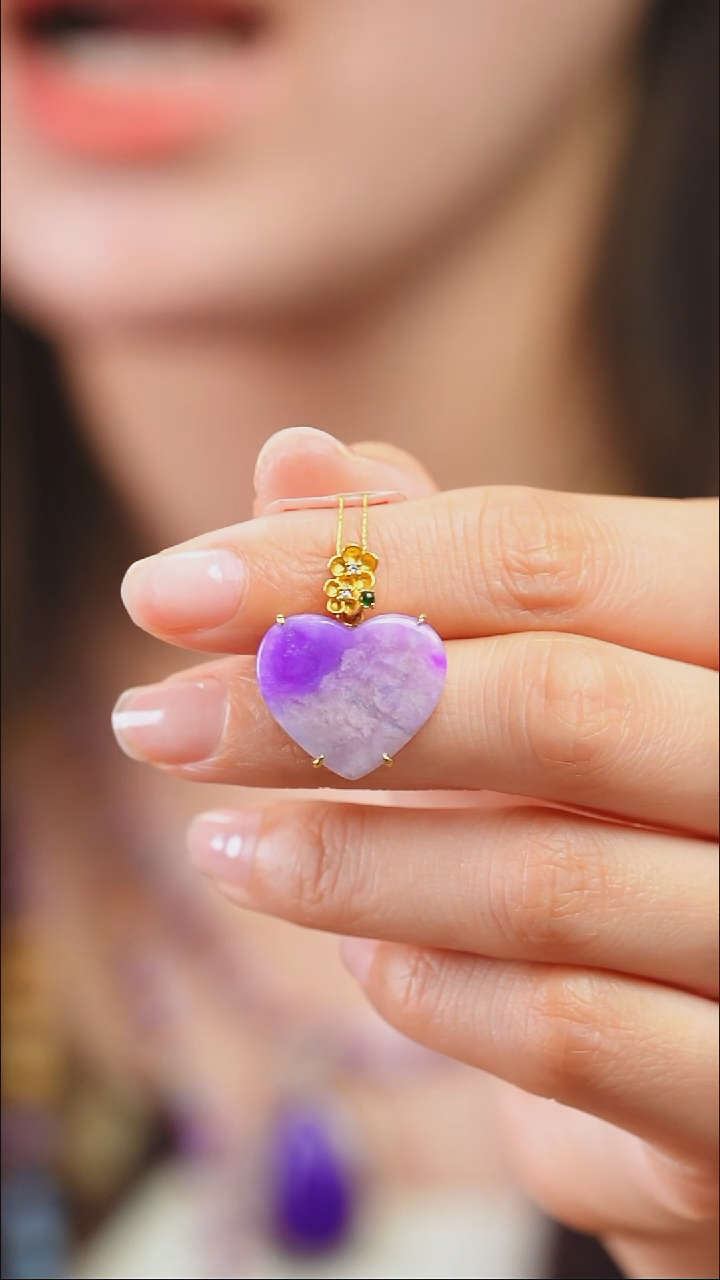 苏纪石（舒俱来）18K金镶嵌吊坠(不含链)56