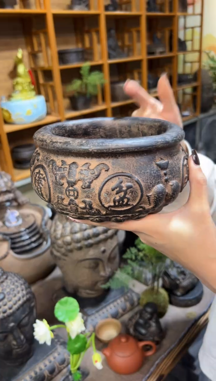 陶土【火山泥】聚宝盆