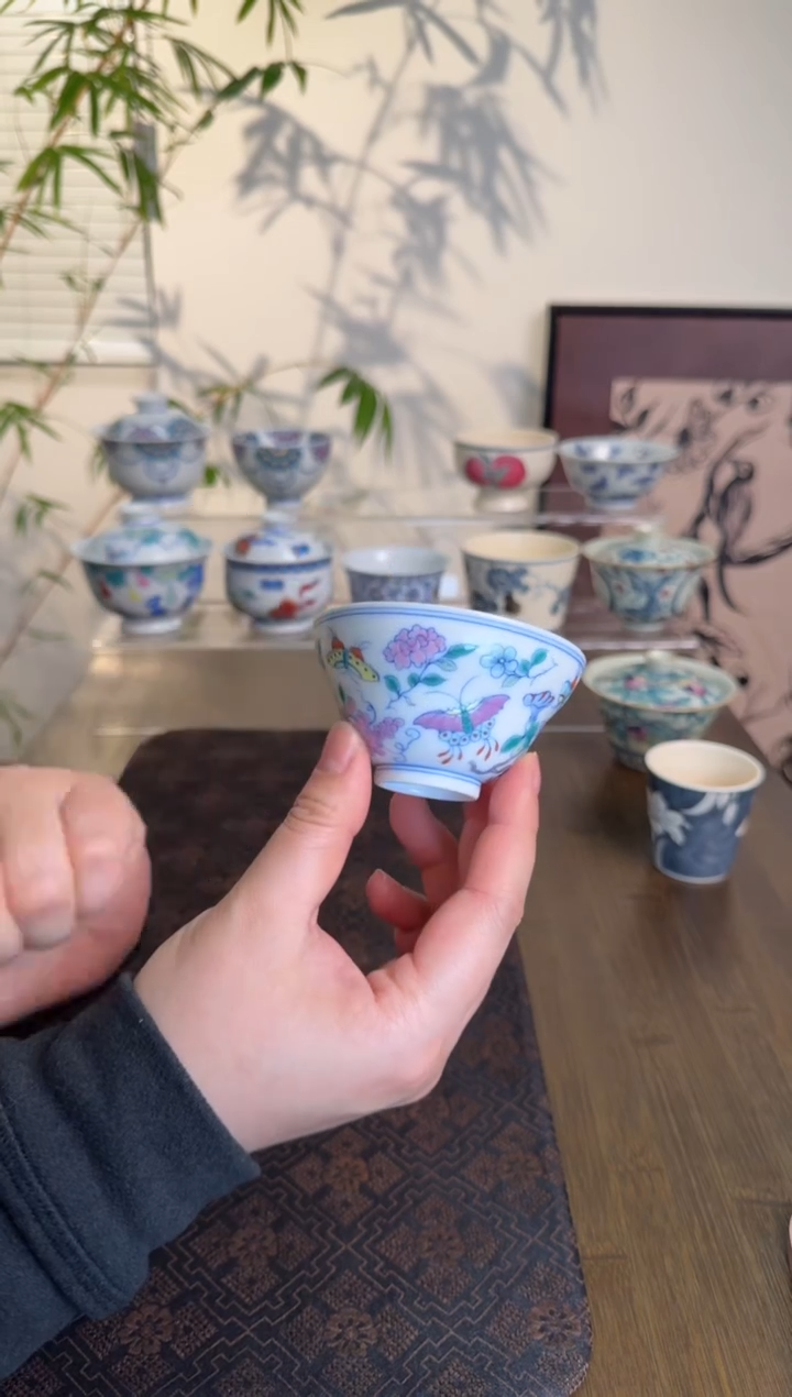 【闪购商品】景德镇斗彩手绘茶杯