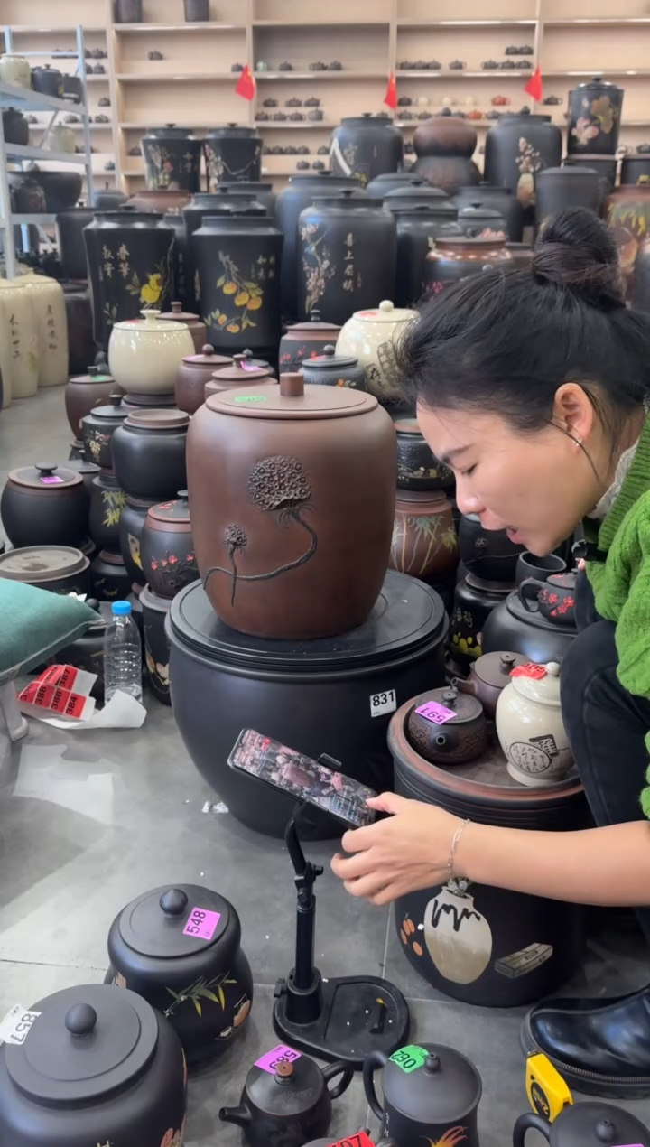 罐瑕疵茶叶罐  五号莲蓬菩提纹 502