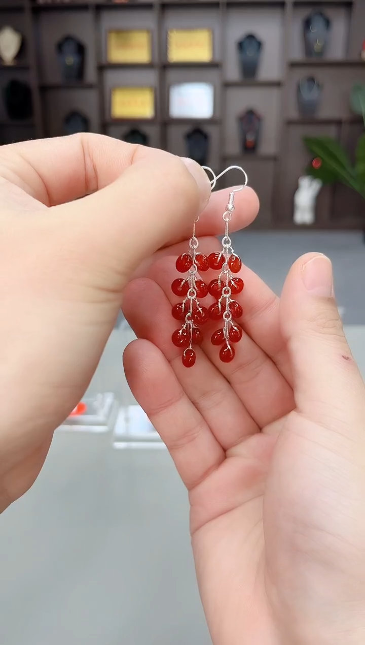 未镶嵌耳饰玛瑙/玉髓337000