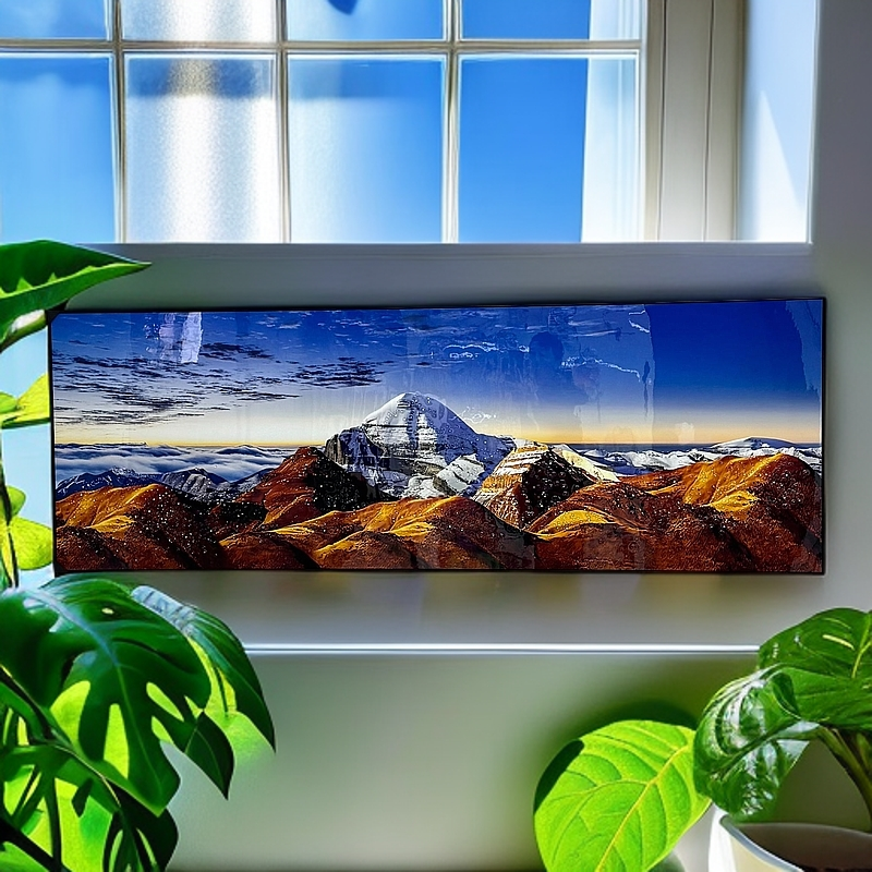 【雅轩】卡瓦波哥峰现代装饰画日照金山70200