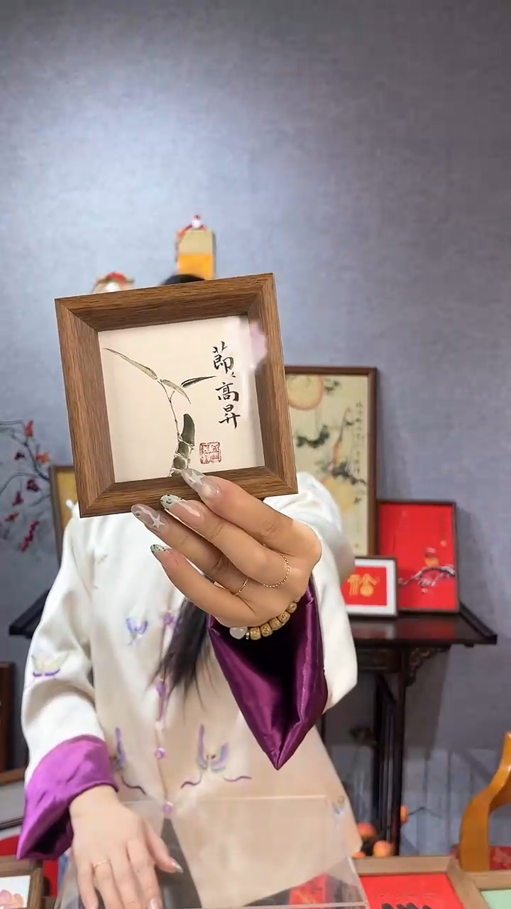 【闪购商品】书法摆台【节节高升】11*11