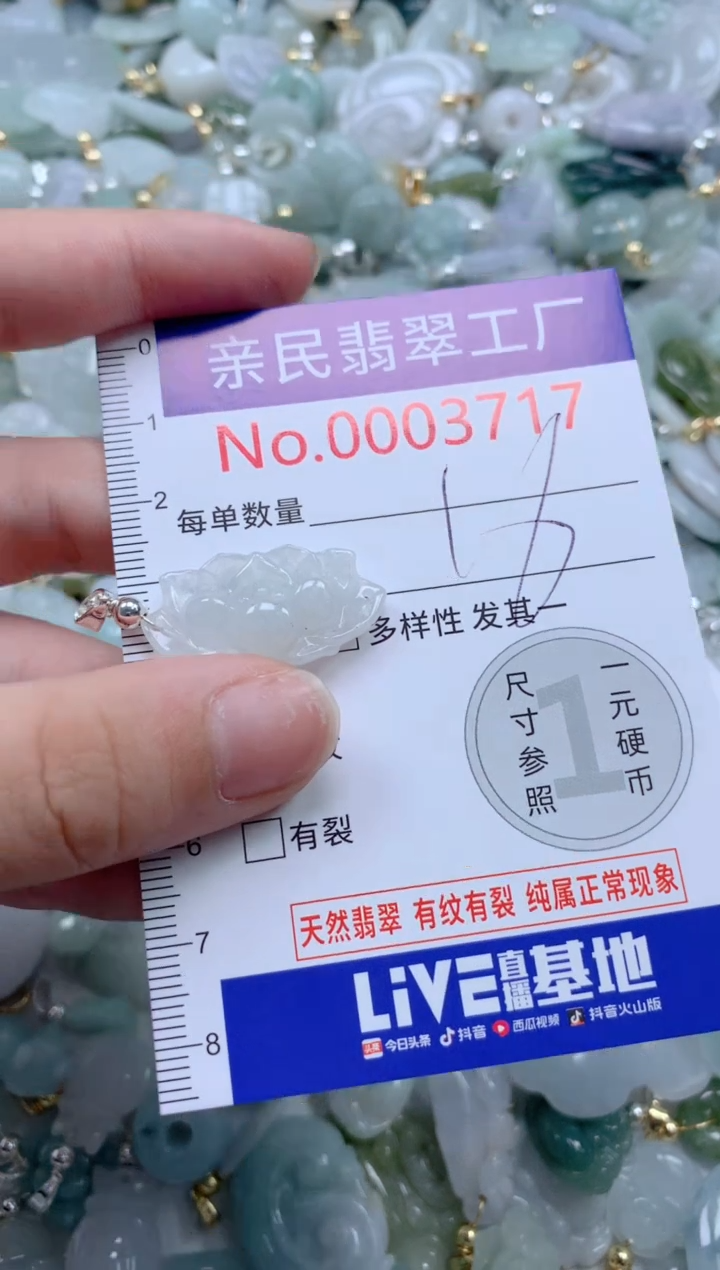 翡翠未镶嵌吊坠(不含链)3717