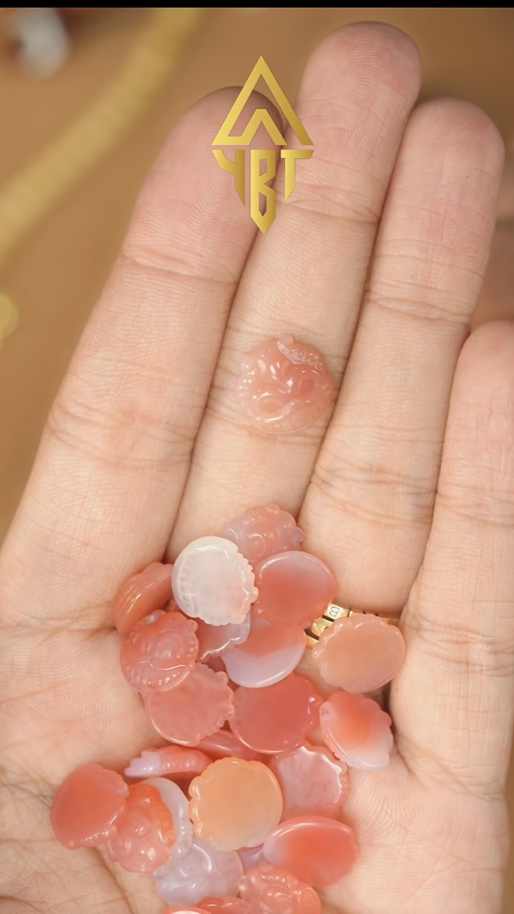 未镶嵌吊坠（不含链）玛瑙/玉髓喜主侧挂（多样性发其一）