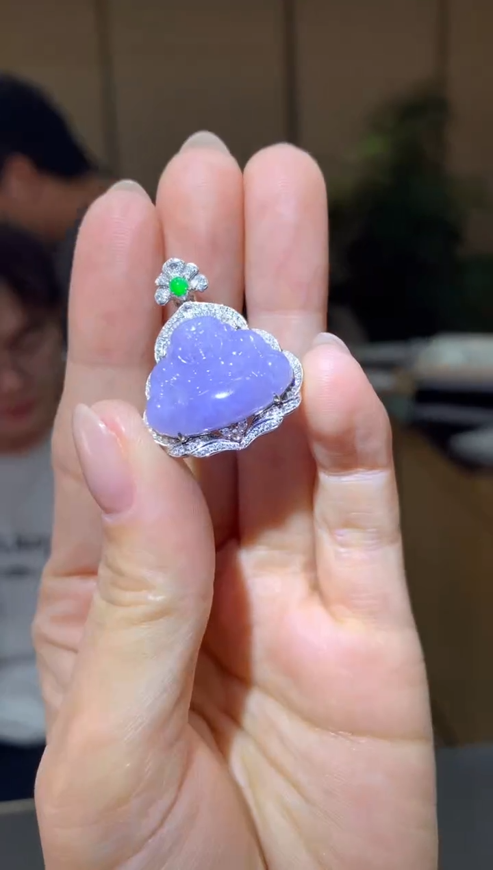 【闪购商品】翡翠颈饰18K金镶嵌|不退不换