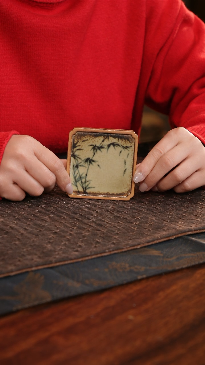 【闪购商品】杯子茗片集竹子四方小杯垫