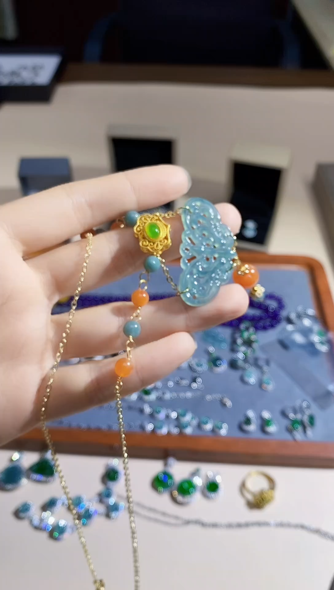 【闪购商品】翡翠颈饰未镶嵌多样性 发其一  【117】