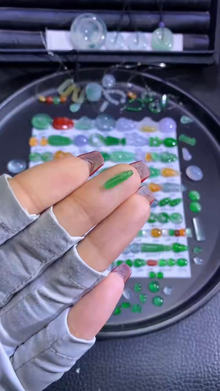 未镶嵌挂件翡翠竹节