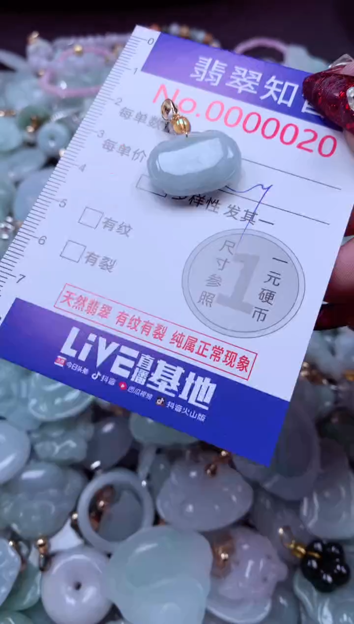 吊坠(不含链)未镶嵌翡翠20